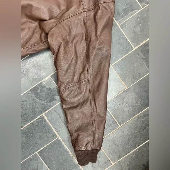 Vintage urban cowboy brown leather bomber - Picture 16 of 16